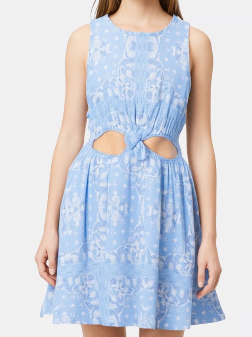 Levi’s Paisley Blue Cut-Out Dress